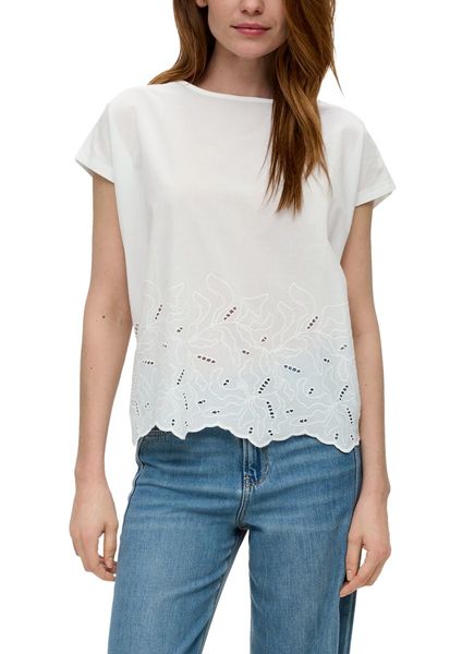 s.Oliver Red Label T-Shirt avec broderie - blanc (0210)