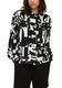 Q/S designed by Blouse with all-over print  - black (99A2)