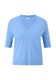 s.Oliver Black Label T-shirt en tricot avec motif ajouré  - bleu (5340)