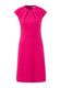 s.Oliver Black Label Robe courte à encolure ronde plissée  - rose (4554)