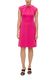 s.Oliver Black Label Kurzes Kleid mit plissiertem Rundhalsausschnitt  - pink (4554)