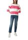 comma CI Knitted sweater in a loose fit - white/pink (44X0)