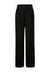 s.Oliver Black Label Regular: Wide-leg satin trousers  - black (9999)