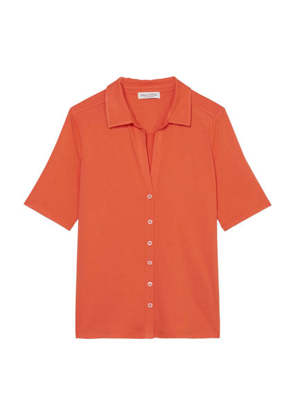 Marc O'Polo Short sleeve jersey blouse - orange (280)