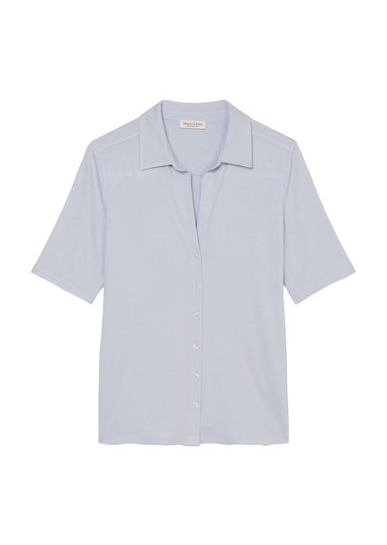 Marc O'Polo Short sleeve jersey blouse - blue (820)