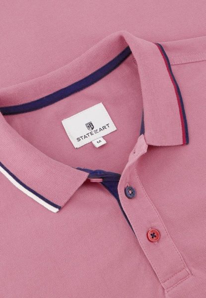 State of Art Piqué-Poloshirt aus Baumwolle - pink (4300)
