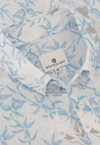 State of Art Button-down shirt with breast pocket - blue (5611)