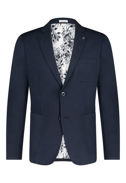 State of Art Knitted polyester blazer - blue (5900)