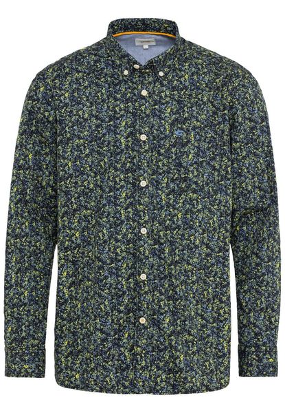 Camel active Long-sleeved shirt with allover print - green (62)