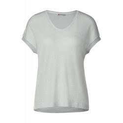 Street One Shimmer T-shirt - white (10108)