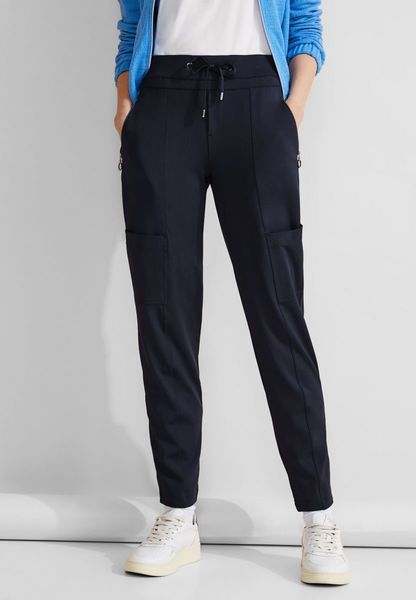 Street One Loose fit trousers - blue (11238)