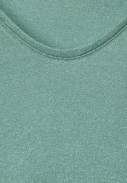 Street One T-shirt à paillettes - bleu/vert (15615)