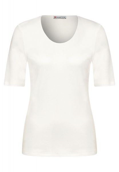 Street One Plain color t-shirt - white (10108)