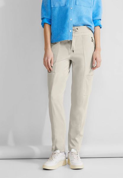 Street One Loose fit trousers - beige (15525)