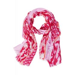 Cecil Print modal scarf - pink (35597)