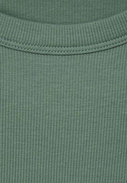 Cecil Basic ribbed top - green (15315)