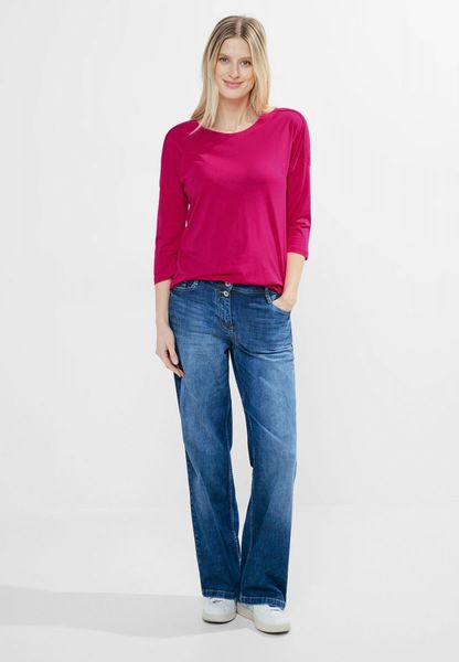 Cecil Shirt with ribbed detail - pink (15597)