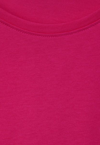 Cecil T-shirt avec détail côtelé - rose (15597)