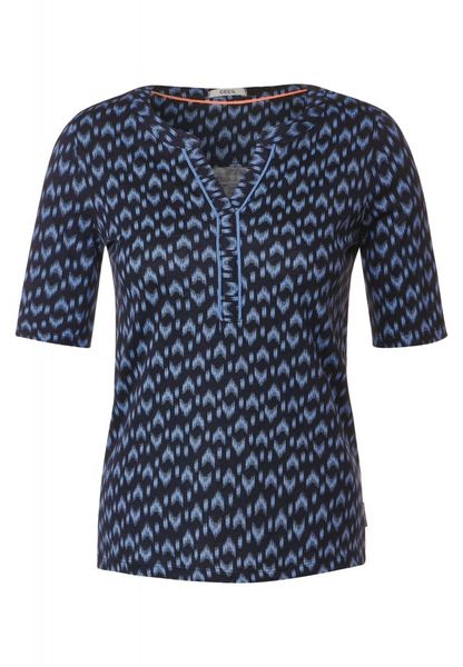 Cecil T-shirt tunique avec imprimé  - bleu (25512)