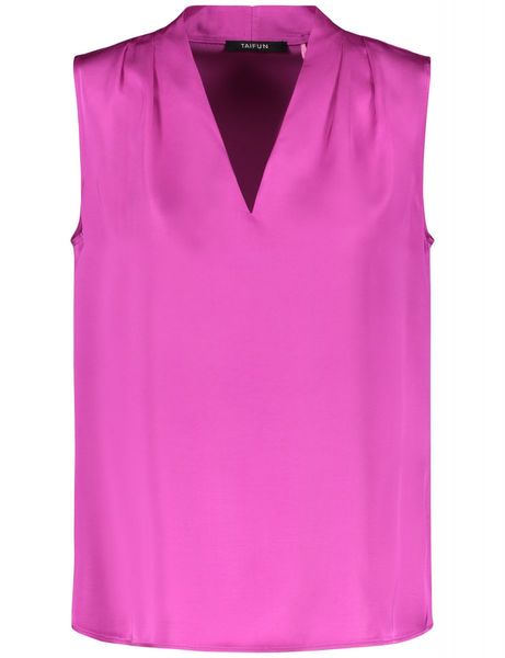 Taifun Sleeveless blouse - pink (03420)