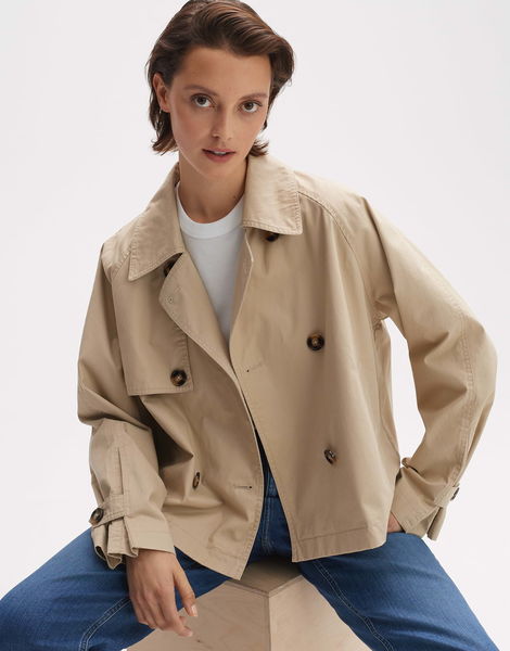 Opus Short jacket - Halita - brown/beige (20019)