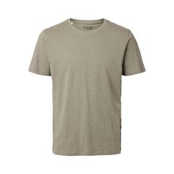 Selected Homme T-shirt with round neckline  - gray (190926)