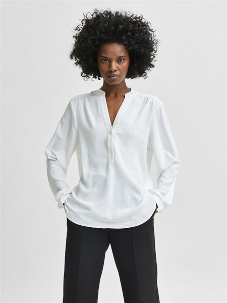 Selected Femme Long sleeve blouse - white (182634)