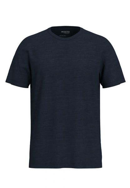 Selected Homme T-shirt with round neckline  - blue (178814)