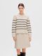Selected Femme Cotton knit sweater - beige (179771001)