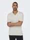 Only & Sons Linen polo shirt - white (284276)