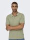 Only & Sons Linen polo shirt - gray (211931)
