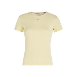 Tommy Jeans T-shirt with ribbed texture  - yellow (ZHO)