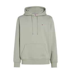 Tommy Jeans Fleece hoodie with flag patch - gray (PMI)