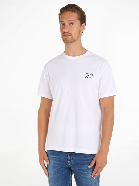 Tommy Jeans T-shirt with embroidered logo - white (YBR)