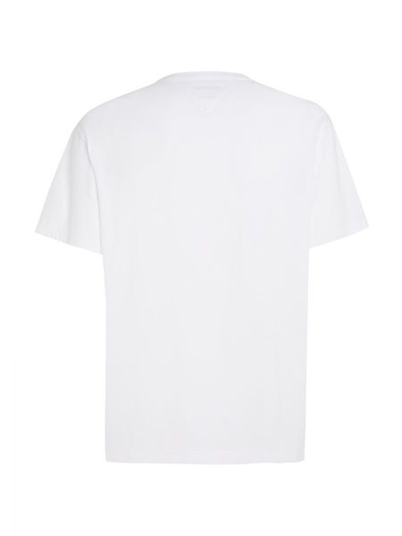 Tommy Jeans T-Shirt mit aufgesticktem Logo - weiß (YBR)