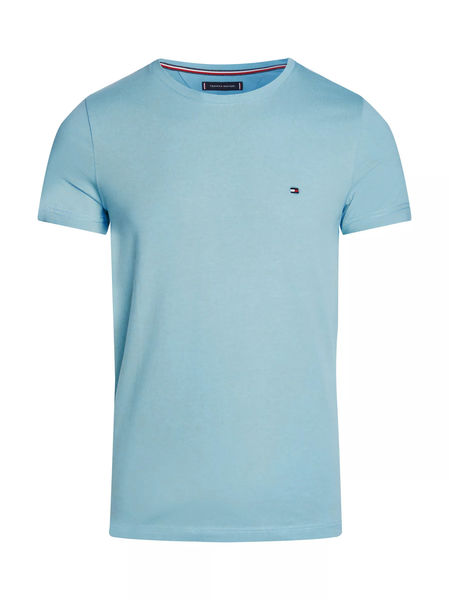 Tommy Hilfiger T-shirt slim fit avec logo - bleu (CYW)