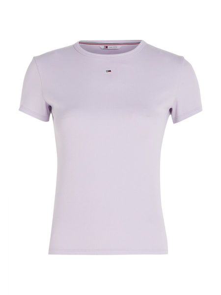 Tommy Jeans T-shirt with ribbed texture  - purple (W06)