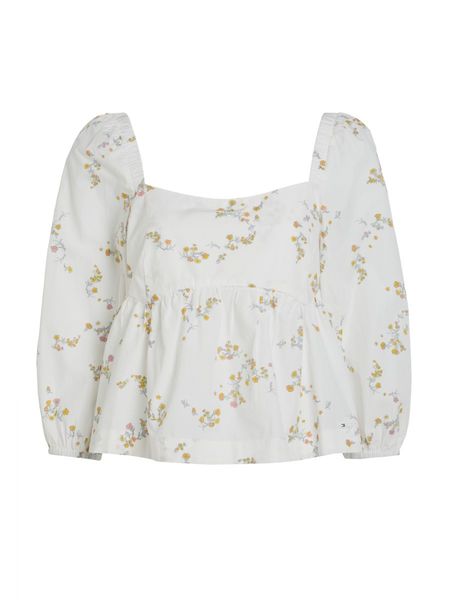 Tommy Jeans Babydoll poplin blouse - white (0K6)