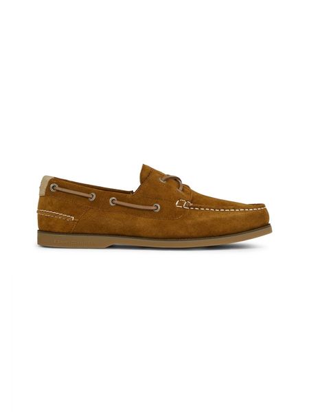 Tommy Hilfiger Lace up suede boat shoe - brown (GVQ)