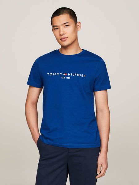 Tommy Hilfiger T-Shirt mit Logo - blau (C5J)