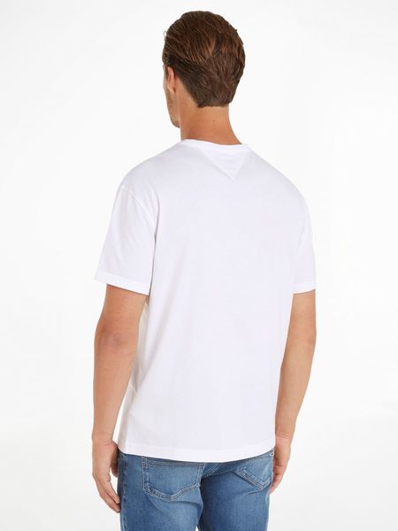 Tommy Jeans T-shirt avec logo brodé - blanc (YBR)