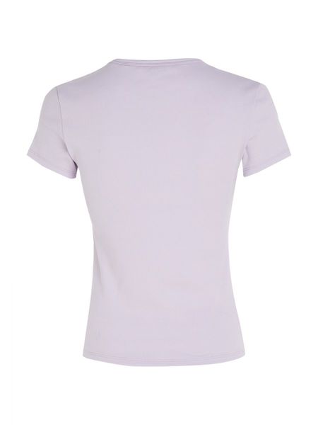 Tommy Jeans T-Shirt mit Rippstruktur  - lila (W06)