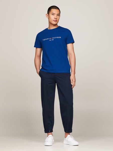 Tommy Hilfiger T-Shirt mit Logo - blau (C5J)