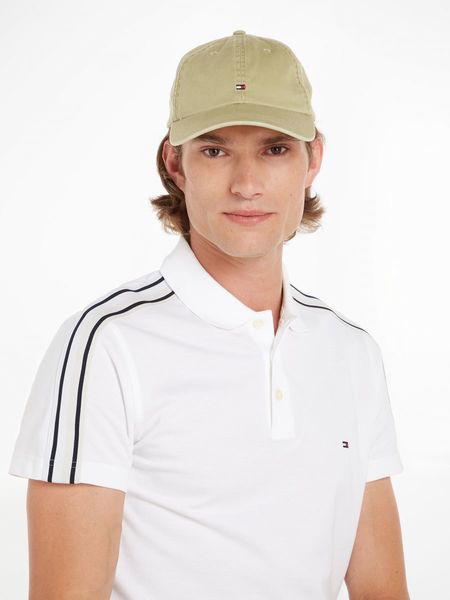 Tommy Hilfiger Baseball cap with embroidered flag - green (L9F)