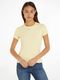 Tommy Jeans T-Shirt mit Rippstruktur  - gelb (ZHO)