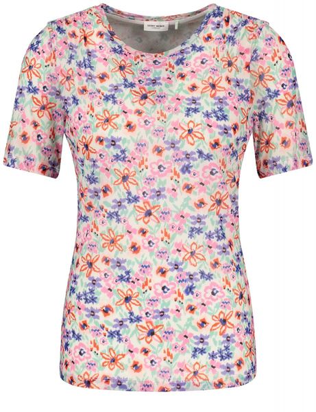 Gerry Weber Collection T-Shirt mit Blumenmuster - pink/lila (09039)