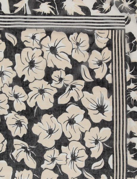 Gerry Weber Collection Tuch mit Blumendessin - schwarz/beige (01098)