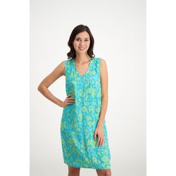 Signe nature Kleid mit Blumenmuster - grün/blau (6)
