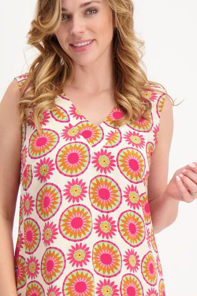 Signe nature Dress with an all-over pattern - pink/orange (24)