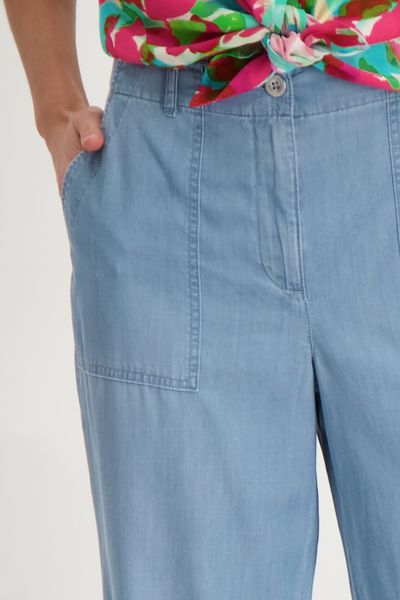Signe nature Pantalon avec poches plaquées - bleu (6)